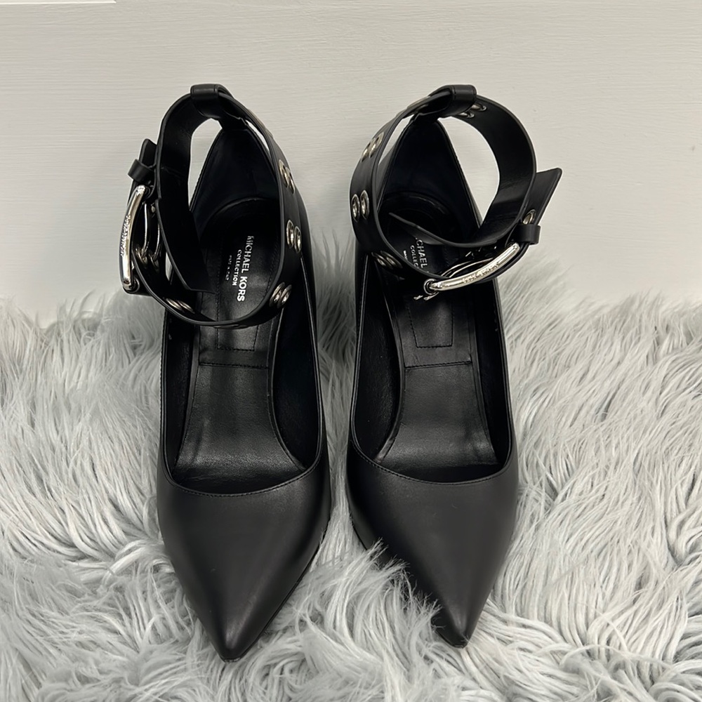 Black Heels with a ankle strap